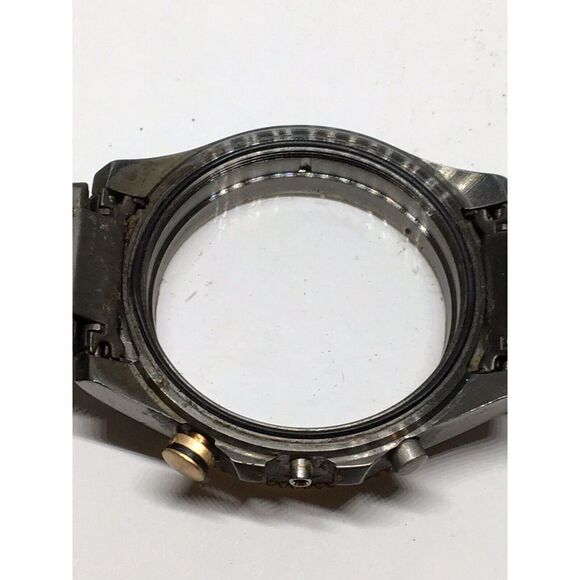 Authentic Fossil Watch Bracelet Case Links Parts Band 20mm Dark Grey A551 - Picture 7 of 8